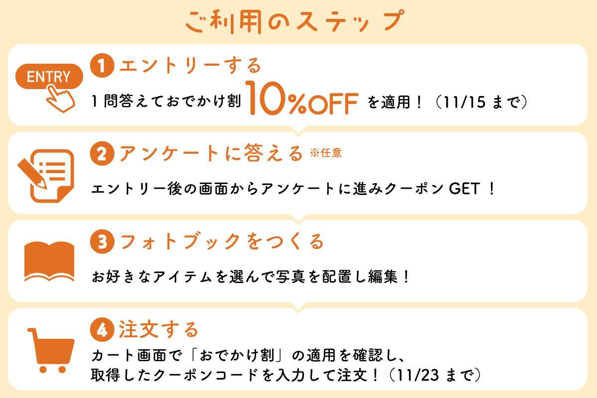 ご利用のステップ